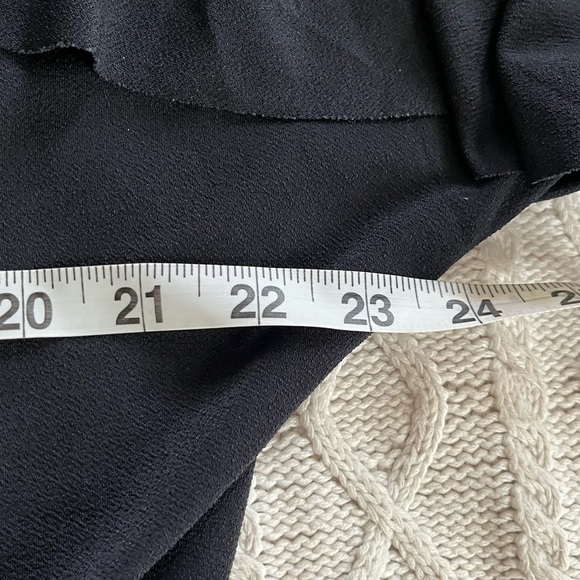 Calligraphie Brand Black with Lace Blouse women’s size Large - Picture 11 of 12